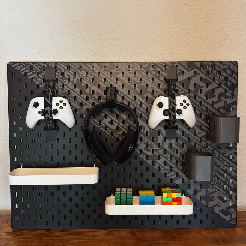 IKEA Metal Pegboard w/Storage